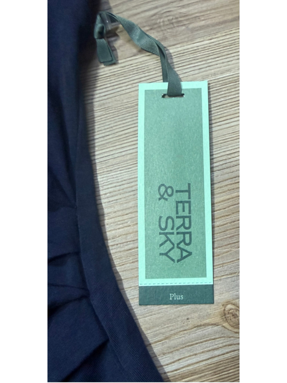 Women's Terra & Sky Navy Short Sleeve Tee, Size 4X - Picture 8 of 10